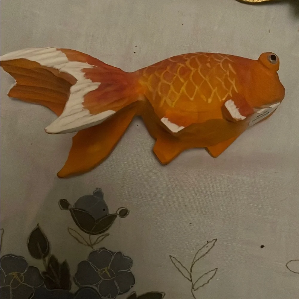 Orange and White Fish Toy